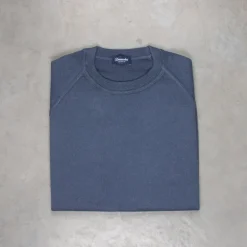 Drumohr Cashmere Felpa Navy Acciaio