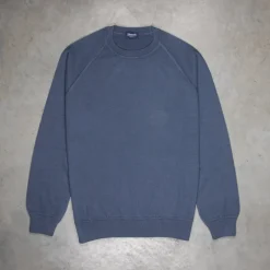 Drumohr Cashmere Felpa Navy Acciaio