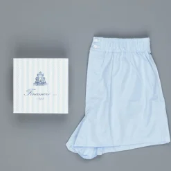 Finamore Boxer Celeste Alumo poplin