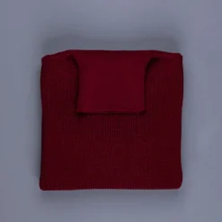 The Real McCoy's Fisherman's Turtle Neck Sweater Maroon