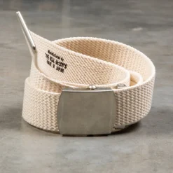 The Real McCoy's White Trouser Uniform Belt